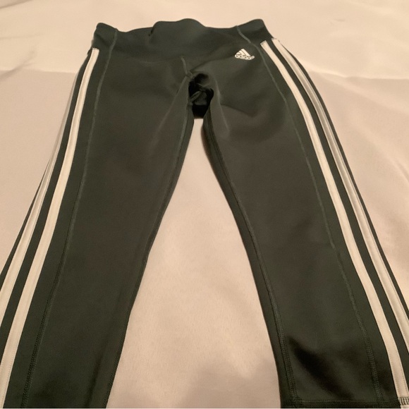 Adidas capri 3-stripe leggings S - Picture 3 of 16